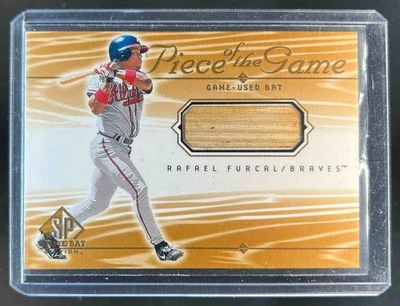 2001 SP Game Bat Rafael Furcal Piece of the #RF Braves - Image 1 of 2