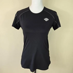 Harley-Davidson Shirt Womens Small Performance Bar Shield Athletic Tee Motorcycl - Picture 1 of 19