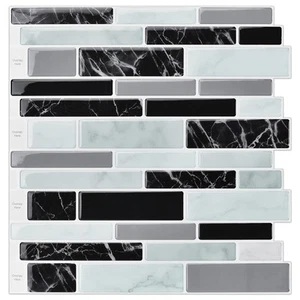 10-Sheet Peel and Stick Tile Backsplash, Vinyl 3D Self-Adhesive Tile Stickers... - Picture 1 of 9
