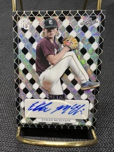 2022 Leaf Perfect Game Ethan McElvain 1st Prospect RC Auto #/5 - Picture 1 of 4