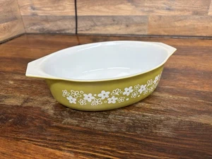 Pyrex Spring Blossom Crazy Daisy Auflaufform oval grün 045 2 1/2 Quart - Bild 1 von 10