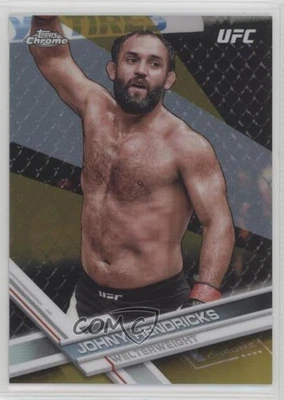 2017 Topps Chrome UFC Gold Refractor /50 Johny Hendricks #82 - Image 1 of 2