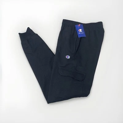 Pantalones de chándal cargo Champion Powerblend para hombre con logotipo C negros talla S- nuevos con etiquetas Foto 1 de 4