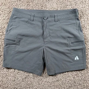 Pantalones Cortos Eddie Bauer First Ascent Para Mujer Talla 10 Gris Carga Senderismo Bolsillos con Cremallera - Imagen 1 de 8
