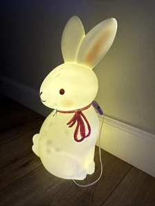 Target Spritz Easter 2024 CUTE! Bunny Rabbit Blow Mold Table Top Light Up 14" - Picture 1 of 9