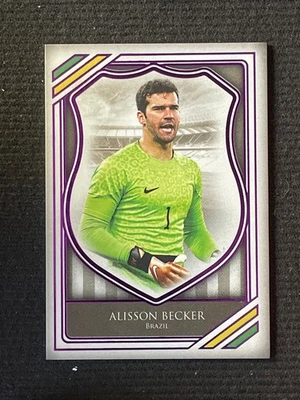 Alisson Becker 2025 Futera Unique Heritage Purple 21/29 #HG001 - Image 1 of 2