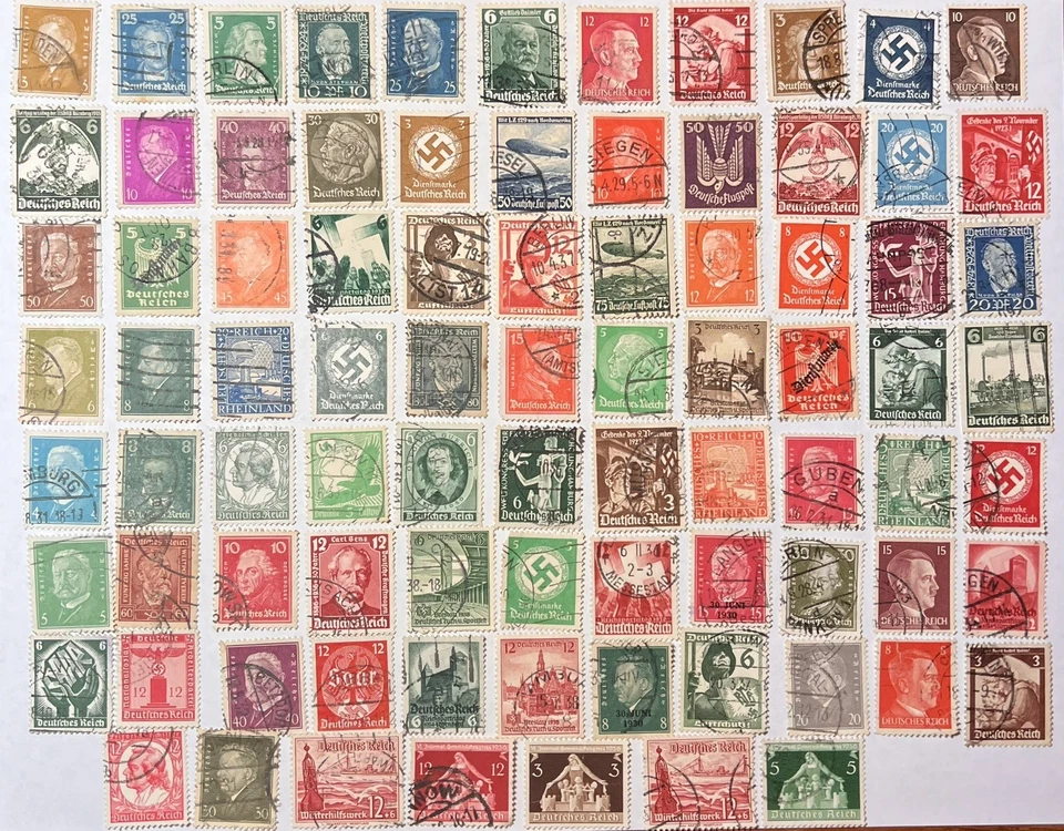 Alemania 1941 Segunda Guerra Mundial Tercer Reich Hitler Ocupación Juego de Sellos - Usado Foto 1 de 2