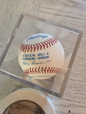 Bola de beisebol oficial autografada Boog Powell "70 AL MVP" da Major League com certificado de autenticidade - Imagem 1 de 4