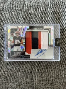 Parche de novato fractal Panini One Football Jermaine Burton 2024 automático/50 - Imagen 1 de 2