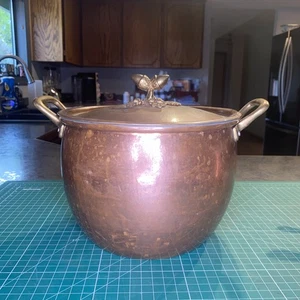 Ruffoni Historia Suppentopf aus gehämmertem Kupfer 7,5 Quart Bronze Eichel Williams Sonoma - Bild 1 von 10