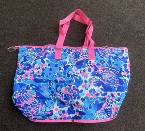 Lilly Pulitzer Bright Multicolor TOTE Packable Travel Bag NEW - Picture 1 of 12