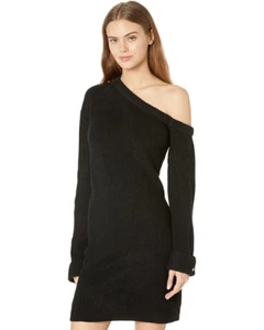 WAYF Everlasting One Shoulder Pulloverkleid schwarz Größe S - Bild 1 von 14
