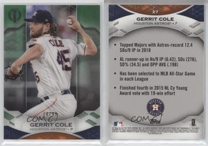 2019 Topps Tribute Green /99 Gerrit Cole #27
