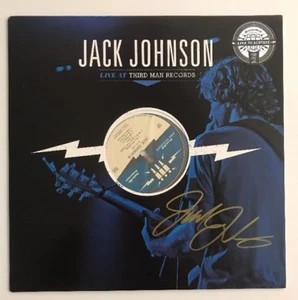 Autografo Jack Johnson firmato Live At Third Man Records LP vinile JSA # Q64628 - Foto 1 di 3