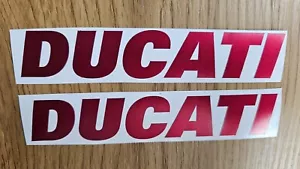 Ducati red tank Decals Stickers kit_124x26 mm - Picture 1 of 1