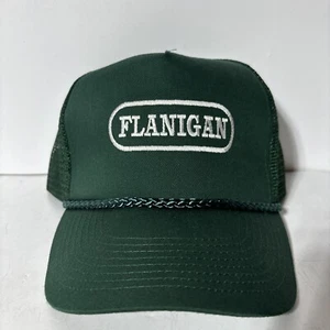 Trucker Hat Baseball Cap Vintage Snapback Mesh Flanigan Tires Lid - Picture 1 of 6