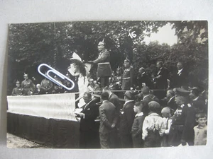 Foto postal inauguración Palatinado piedra conmemorativa Munich nobleza militar desfile soldados - Imagen 1 de 2