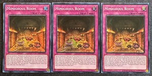 YUGIOH 3x Mimighoul Room - INFO-EN096 - Super Rare - NM/Mint - Picture 1 of 2