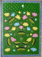 Pichwai style hand painted wall hanging painting of kamal talai