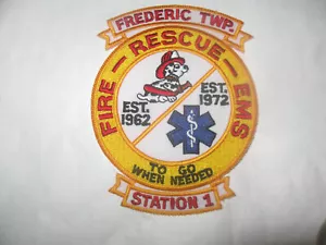 FREDERIC TWP MICHIGAN FIRE PATCH (MIT DALMATINER HUND) - Bild 1 von 1