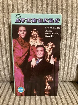 The Avengers : Escape In Time VHS Tape Patrick Macnee 1987 Hollywood Select  - Image 1 of 2
