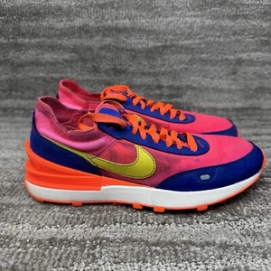 Nike Waffle Racer One Racer Blue/Bright Citron/Hyper Pink DC2533-400 Women’s 7 - Picture 1 of 9