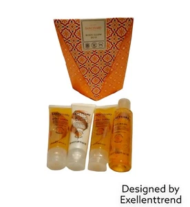 Sanctuary Spa Gift Set Body Glow Duo with Body Scrub, wash,Skin Moisturiser 4 PC - Picture 1 of 3