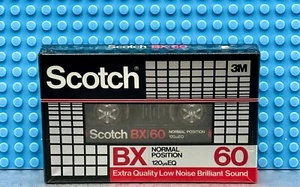 SCOTCH BX 60 TYPE I BLANK CASSETTE TAPE (1) (SEALED) - Picture 1 of 3