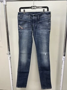 Diesel Kid's Super Slim-Straight Hushy Medium Blue Jeans - Size 16 - Picture 1 of 7