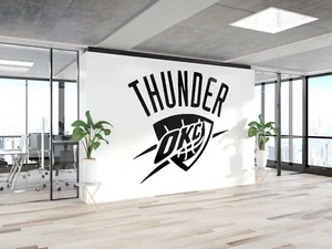 Oklahoma City Thunder Basketball NBA Vinyl Decal Sticker Car Wall Window Kids - Picture 1 of 5