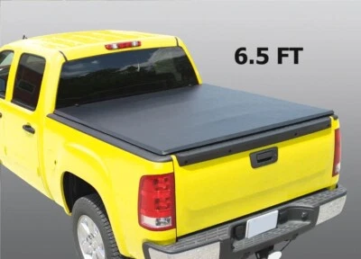 3-Fold 6.5FT Tonneau Cover For 2014-2018 GMC Sierra Chevy Silverado 1500 2500HD - Image 1 of 4