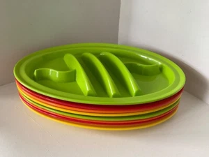 8 Stück Taco Teller Set Fiesta farbig Taco Fachteiler RD3 - Bild 1 von 12