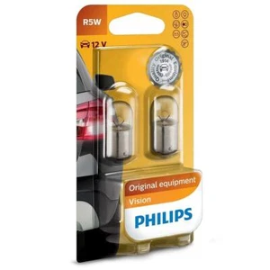 Philips R5W Vision Indicatori-Lampadine interne 5W 12V 12821B2 BA15s Twin - Foto 1 di 1