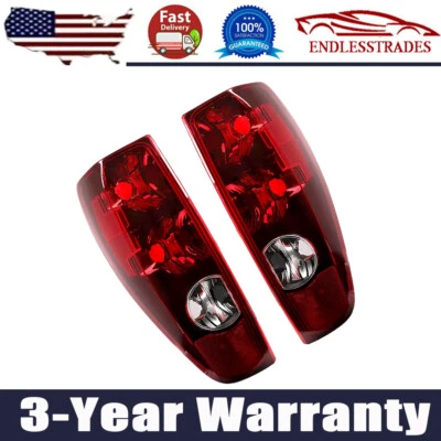 2PCS For 04-12 Chevy Colorado/GMC Canyon Red Clear Rear Brake Tail Lights Lamp Foto 1 de 4