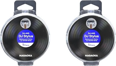 Juego de 2p de lápiz óptico de repuesto Nagaoka DJ-44G para cartuchos Shure M44G / M44-7 Foto 1 de 4