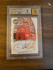 2007 DALE EARNHARDT JR 37/59 BGS 9 PRESS PASS LEGENDS AUTOGRAPH 10 - Picture 1 of 2