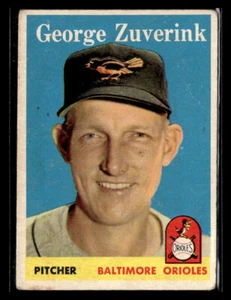 1958 Topps Baseball #6 George Zuverink Card - VG #5282 - Picture 1 of 2