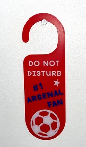 Door Sign Children Adult Bedroom Hanger 3D Gift Present~Do Not Disturb Arsenal - Picture 1 of 1