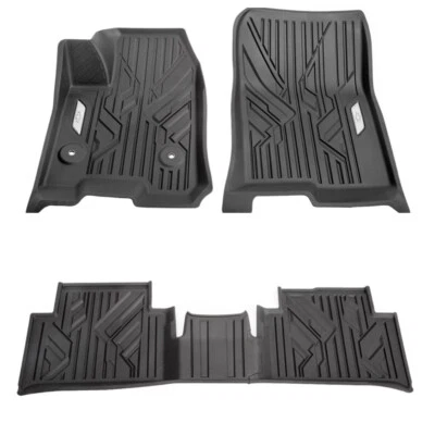 2023-24 Chevrolet Colorado 1st & 2nd Row Floor Liners Black GM OEM NEW - Image 1 of 4