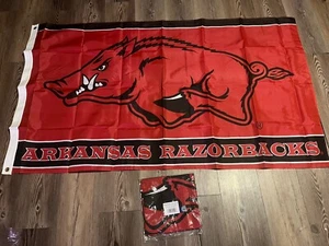 Official Licensed Arkansas Razorback 3x5 Flag Hogs Pig Sooey NCAA MSRP $39 - Picture 1 of 3