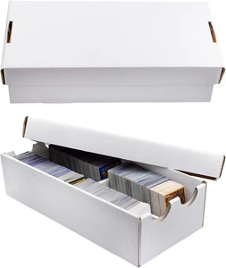 Baseball Trading Card Storage Boxes (2-Pack); 2-Row Deluxe Sports and CCG Cardbo - Picture 1 of 12