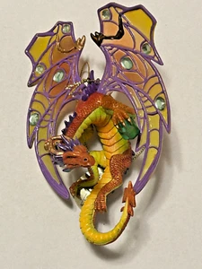 ASHTON DRAKE DRAGONS OF THE CRYSTAL CAVE EMERALD GLIMMER SORCERER OF THE PSYCHE - Picture 1 of 3