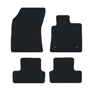 Fits Renault Megane 2017 to 2021 Tailored Rubber Car Floor Mats Black 4pcs Set - Picture 1 of 10