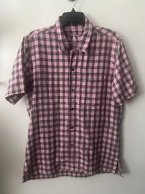 Camisa Mastermind Japón Dreaming Calavera Manga Corta Camisa a Cuadros Rosa Talla Grande Foto 1 de 4