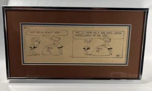 VINTAGE 1981 C. Field Enterprises IRS Accounting Taxes Comic Pro Custom Frame - Picture 1 of 8