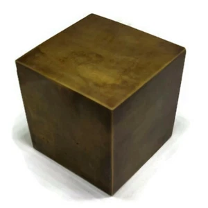 large hollow brass Cube Bullions boxes 7.2 cm x 7.2 cm Heavy Solid Brass hollow - Picture 1 of 5
