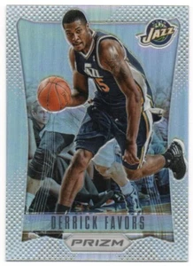 2012-13 Panini Prizm Prizms Silver Refractors #105 Derrick Favors - Picture 1 of 1