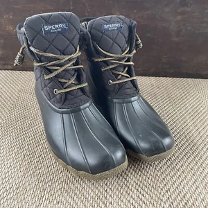 Sperry Womens Saltwater Duck Boots Size 8.5 Quilted - Picture 1 of 8