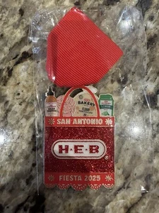 2025 HEB Grocery-Employee Only-Hard To Get-San Antonio Fiesta Medal - Picture 1 of 2