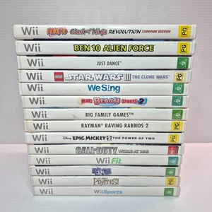 Nintendo Wii Game Bundle Lot x 14 PAL Wii Sports, Naruto, Ben 10 + More - Bild 1 von 15